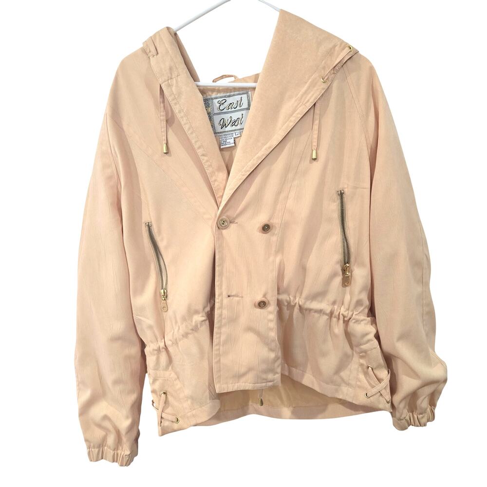 East West Sz Large Vintage Hooded Jacket